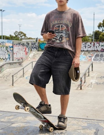 Pantaloni scurti House Brand, negru