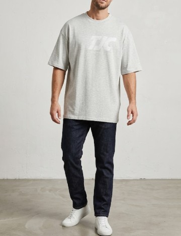 Tricou Oversize TheJoggConcept, gri deschis