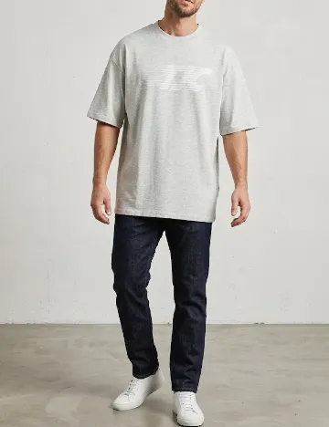 Tricou Oversize TheJoggConcept, gri deschis
