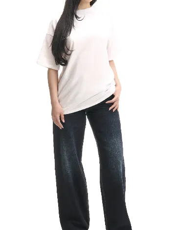 Tricou Oversize CROPP, alb