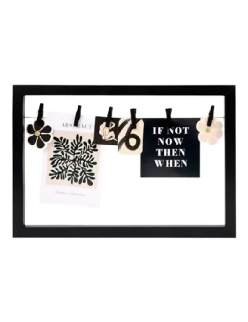 Rama foto cu carlige, 36,6 x 25 cm Anchor, negru