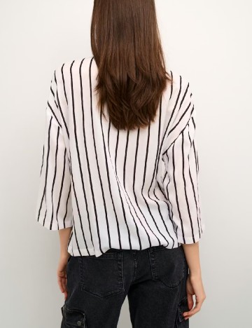 Camasa Kaffe, alb/negru