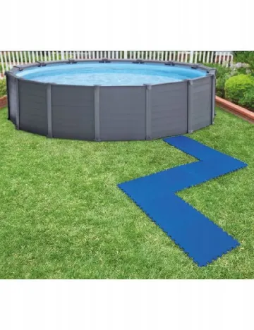 Set covoras din spuma pentru piscina, albastru