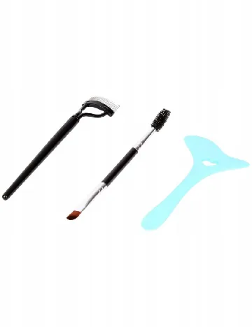 Set accesorii pentru sprancene si gene 3 bucati Betty's, albastru/negru