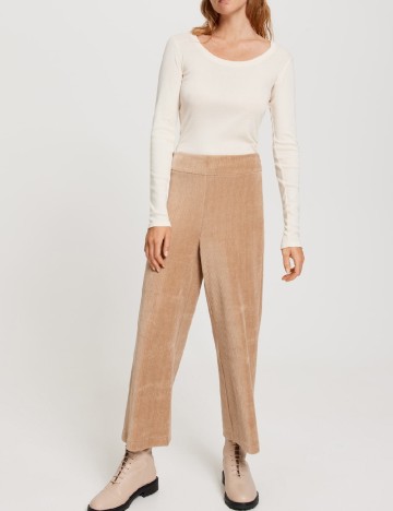 Pantaloni Opus, crem