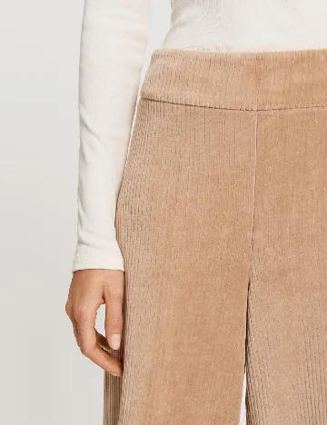 Pantaloni Opus, crem