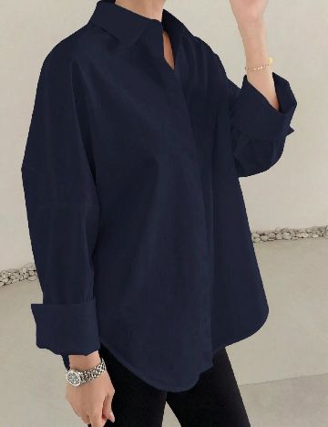 Camasa SHEIN, bleumarin