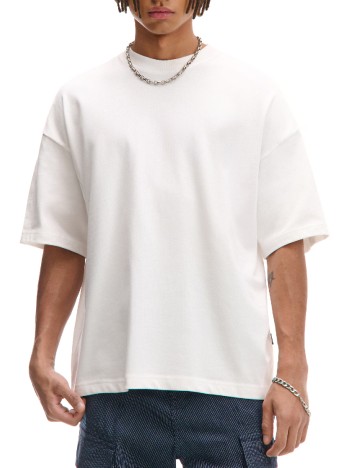 Tricou Oversize CROPP, alb
