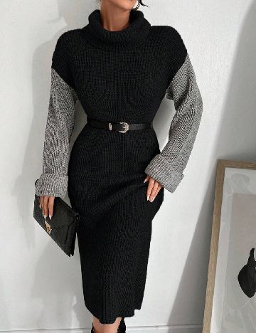 Rochie medie SHEIN, negru