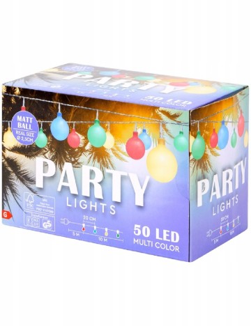 Ghirlanda luminoasa 15 m, 50 de lumini LED Coen bakker deco, mix culori