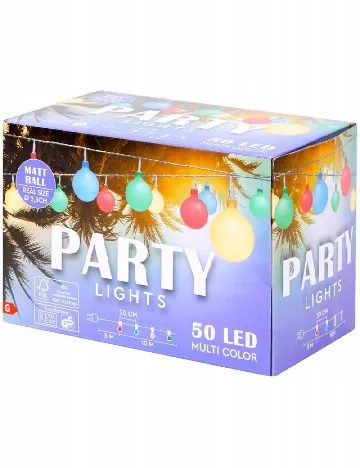 Ghirlanda luminoasa 15 m, 50 de lumini LED Coen bakker deco, mix culori