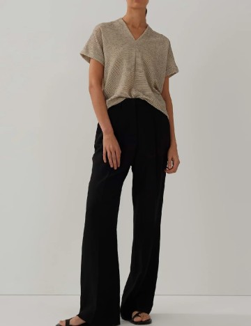 Bluza Someday, bej/negru