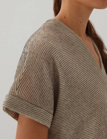 Bluza Someday, bej/negru