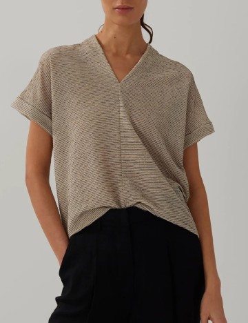 Bluza Someday, bej/negru