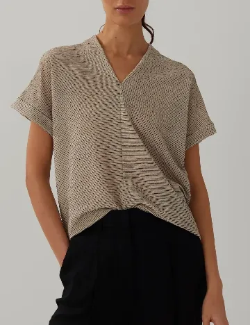 Bluza Someday, bej/negru