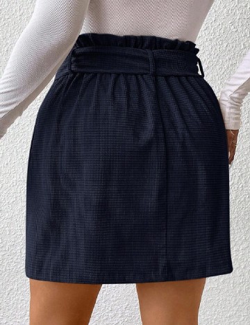 Fusta SHEIN CURVE, bleumarin