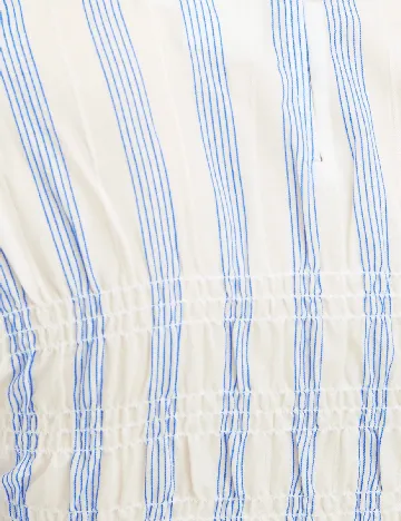 Bluza Ichi, alb/albastru