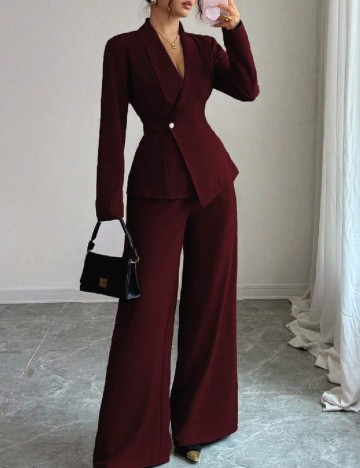 Compleu SHEIN, visiniu