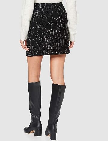 Fusta Opus, negru/alb