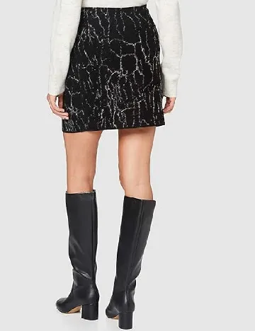 Fusta Opus, negru/alb