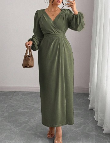 Rochie lunga SHEIN CURVE, verde