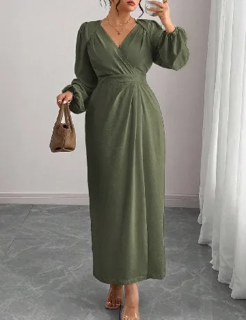 Rochie lunga SHEIN CURVE, verde