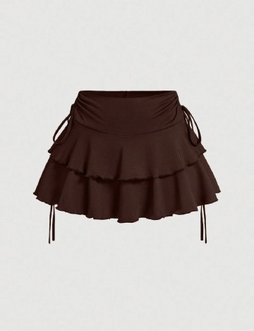 Fusta pantalon SHEIN, maro