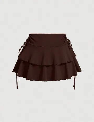 Fusta pantalon SHEIN, maro