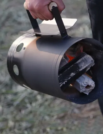 Aprinzător de foc pentru grătar Big Jeff, argintiu