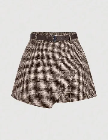 Fusta pantalon SHEIN, maro