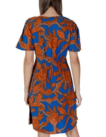 Rochie scurta b.young, albastru/maro