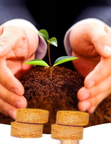 Pamant pentru ghiveci, 24 bucati ACTION, maro