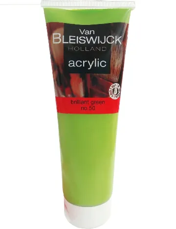 Vopsea acrilica 250 ml Van Bleiswijck Holland, verde brilliant