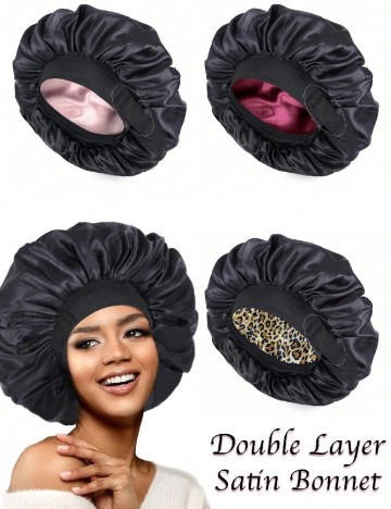 Boneta SHEIN, negru/animal print