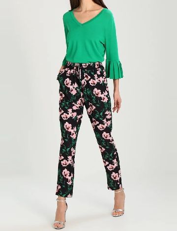 Pantaloni Kaffe, floral print