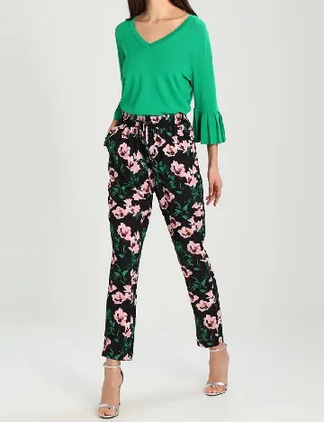 Pantaloni Kaffe, floral print