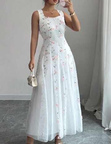 Rochie lunga SHEIN, alb