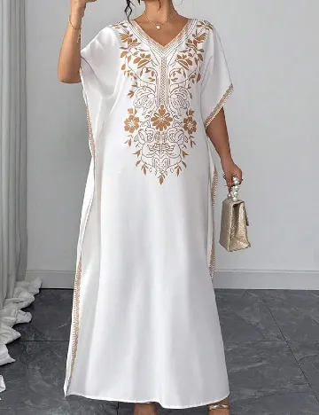 Rochie lunga SHEIN CURVE, alb