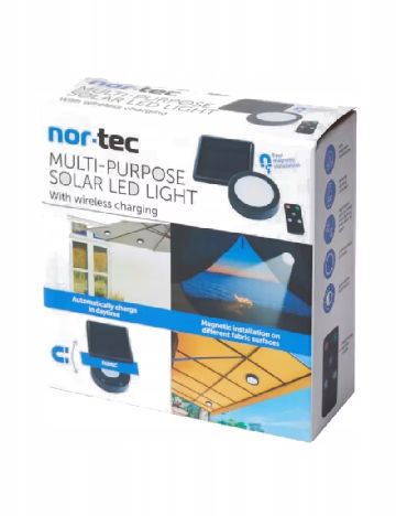 Lampa solara Nor-Tec, negru