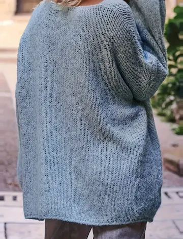 Pulover SHEIN CURVE, albastru