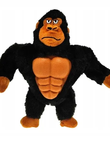 Jucărie de pluș pentru câini, 30 cm Beasty, negru/maro