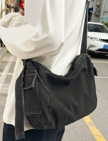 Geanta SHEIN, gri inchis