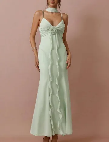 Rochie lunga SHEIN, verde