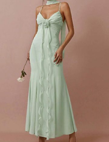 Rochie lunga SHEIN, verde