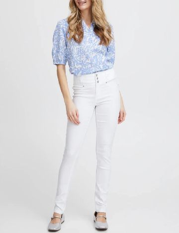 Pantaloni Fransa, alb