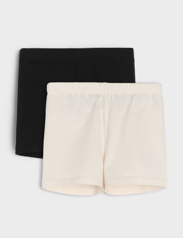 Set Pantaloni scurti 2 perechi Sinsay, alb/negru