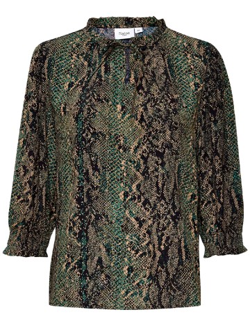 Bluza Saint Tropez, verde/negru