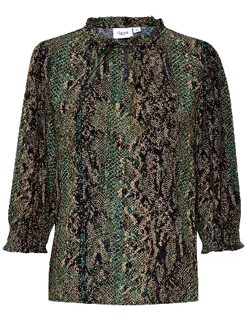 Bluza Saint Tropez, verde/negru