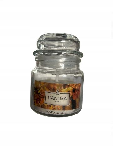 Lumânare parfumată  „Scandalwood” CANDRA, crem
