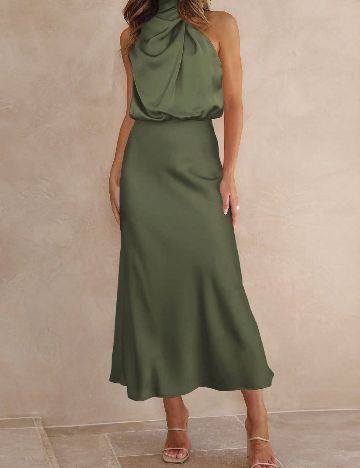 Rochie medie SHEIN, verde